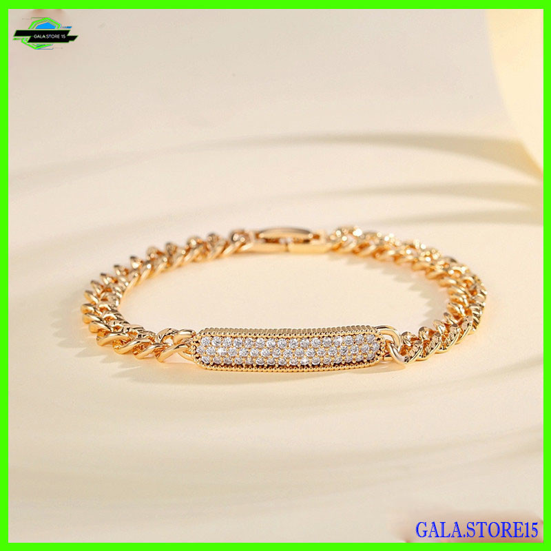 Gelang emas asli 24k lapis emas mudah kadar 17,7 anti karat (ada surat toko).GALA.STORE15