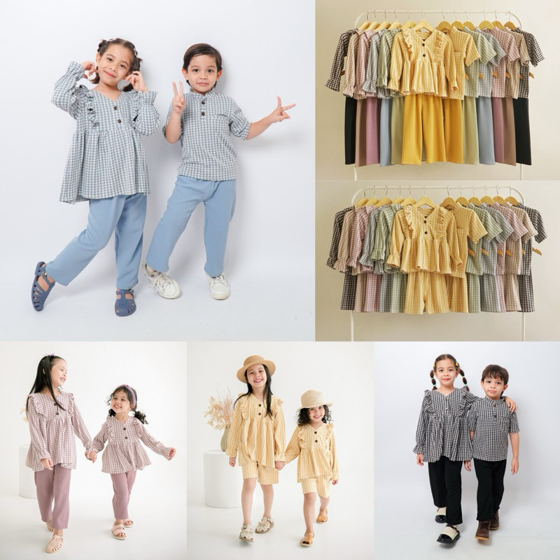 Ramies Series Set 3in1 Couple Boy & Girl Setelan Baju Anak