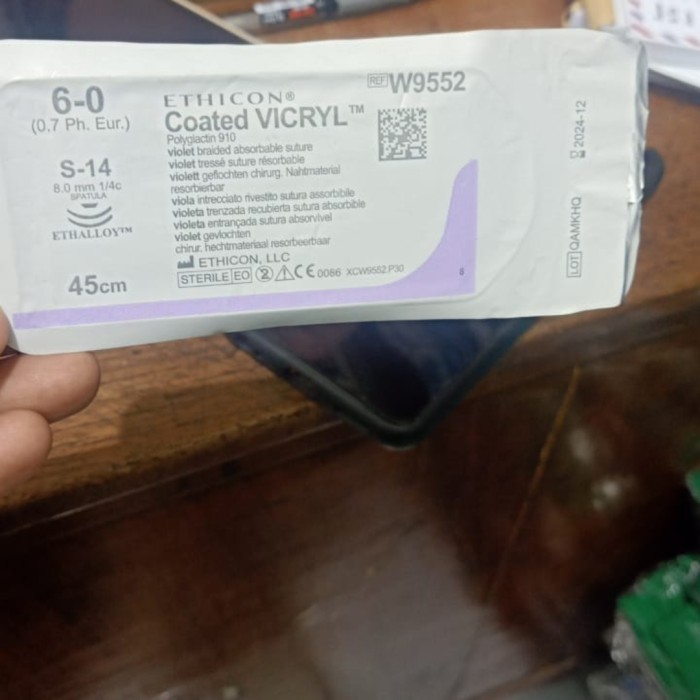 vicryl 6.0 W9552