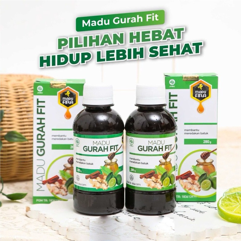 

ORIGINAL MADU GURAH FIT 280gr MEREDAKAN SESAK NAFAS, BATUK, SINUS, RADANG TENGGOROKAN, dll