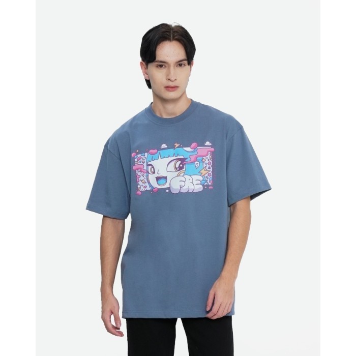 [TERMURAH] Erigo T-Shirt Freya JKT48 Blue Denim By Kevin Varian DAY