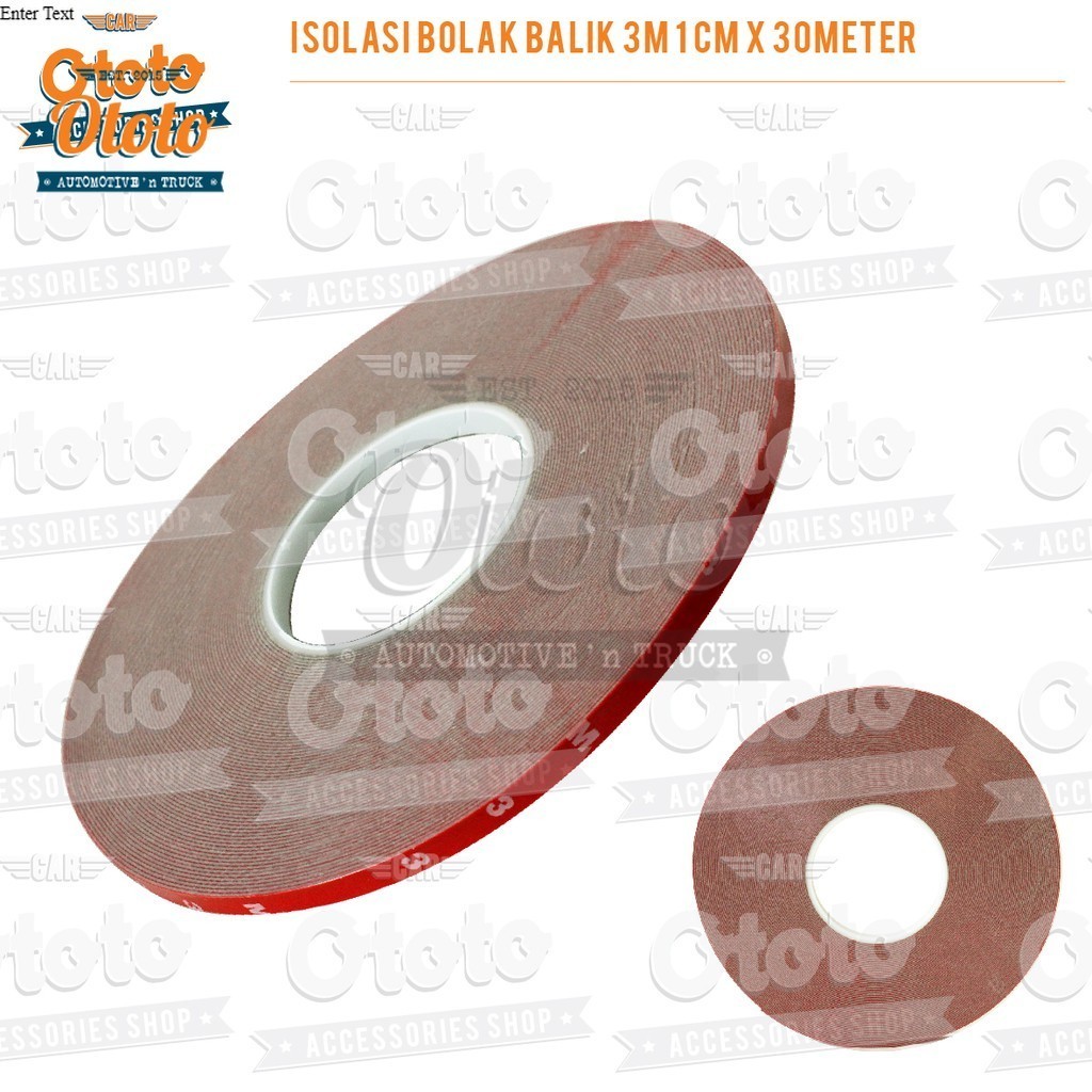 

Isolasi BB 3M Merah Foam 10mm * 30 meter - Double Tape Isolasi Bolak Balik