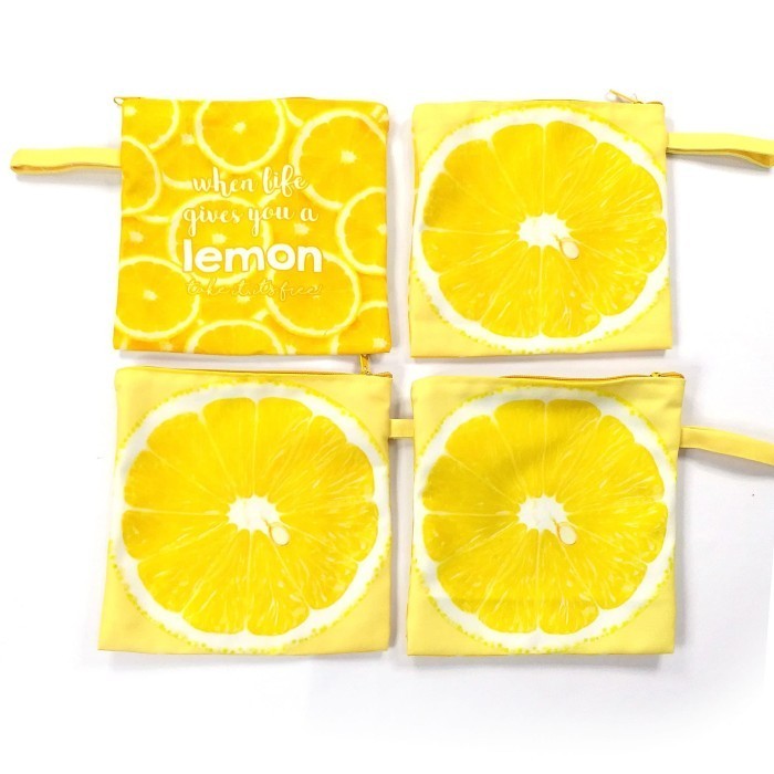 

Sale- Pouch Lemon Cerah Kuning untuk Penggemar Lemon segar