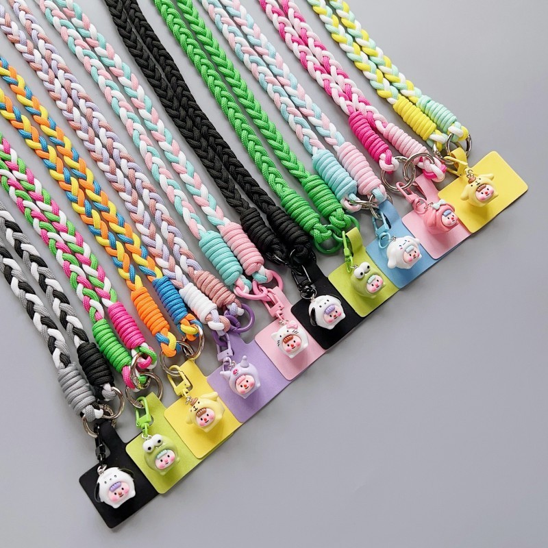 Tali Gantungan Selempang Lanyard Rajut Lucu Fashionable Handphone / Tas