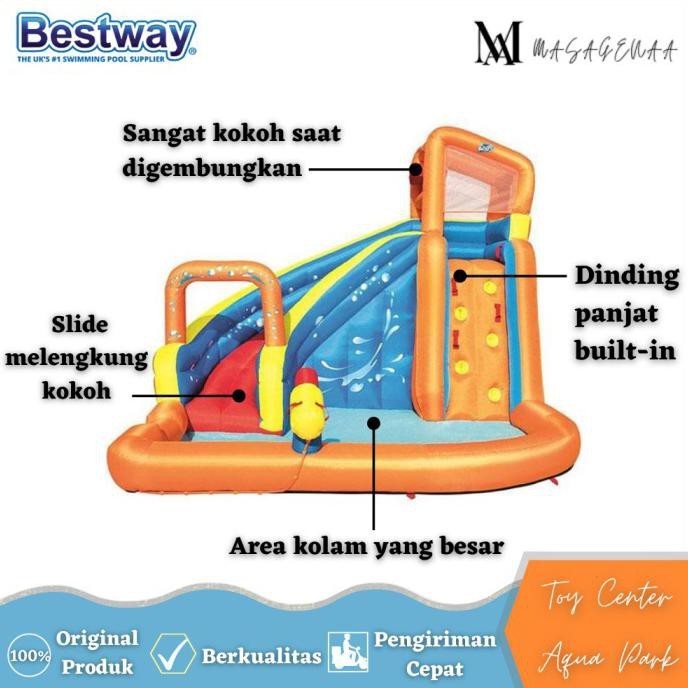 MAINAN Kolam Tempat Renang Berenang Bermain Perosotan Anak Jumbo Istana Balon Koriah995