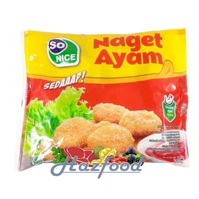 

So Nice Naget Ayam | Chicken Nugget 500 Gr