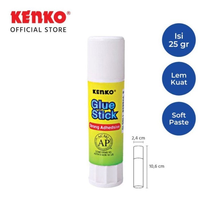 

Kenko lem glue stick 25gr / 15gr / 8 gr - lem kertas glue stick kenko