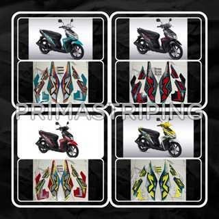 STRIPING STIKER MOTOR MIO M3 2023 HITAM