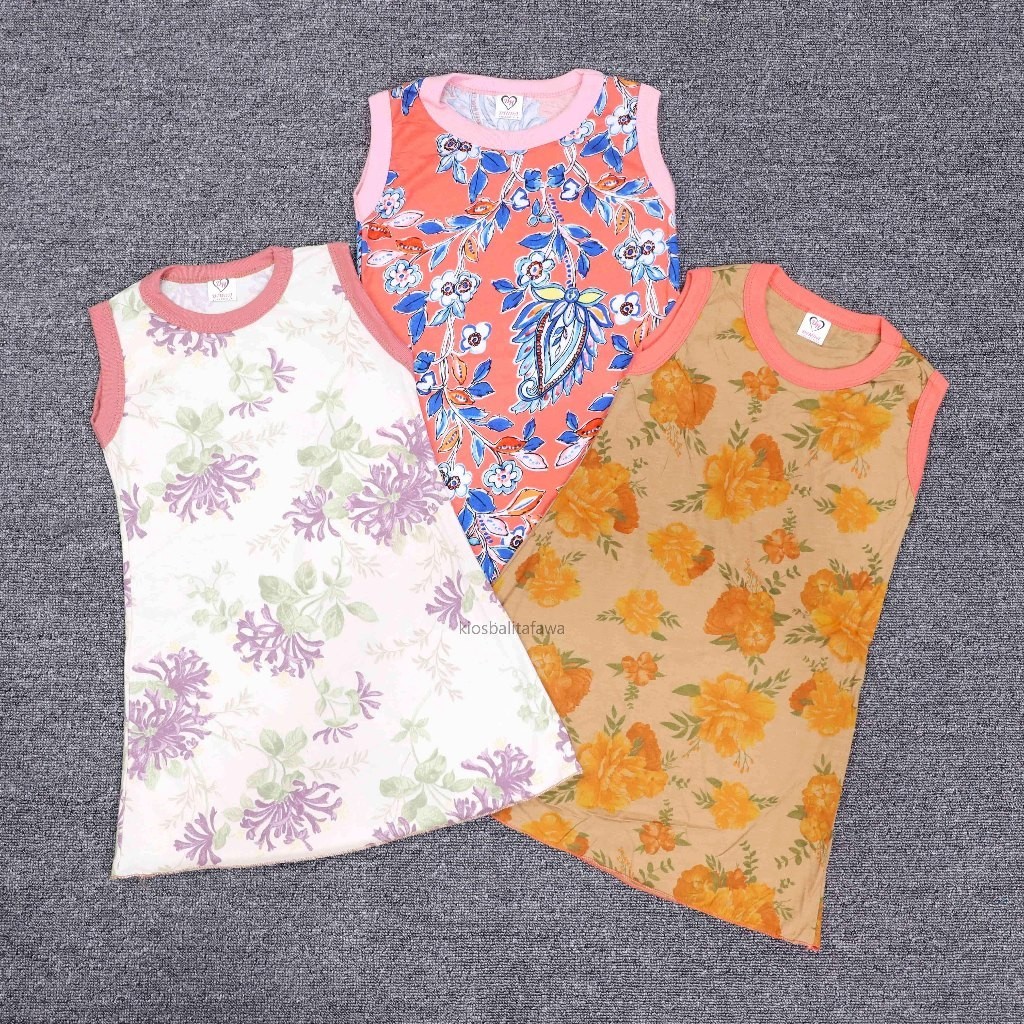 (BISA PILIH MOTIF) Daster Yukensi uk 3 4 5 Tahun / Dress Anak Perempuan Atasan Bahan Kaos Baju Haria