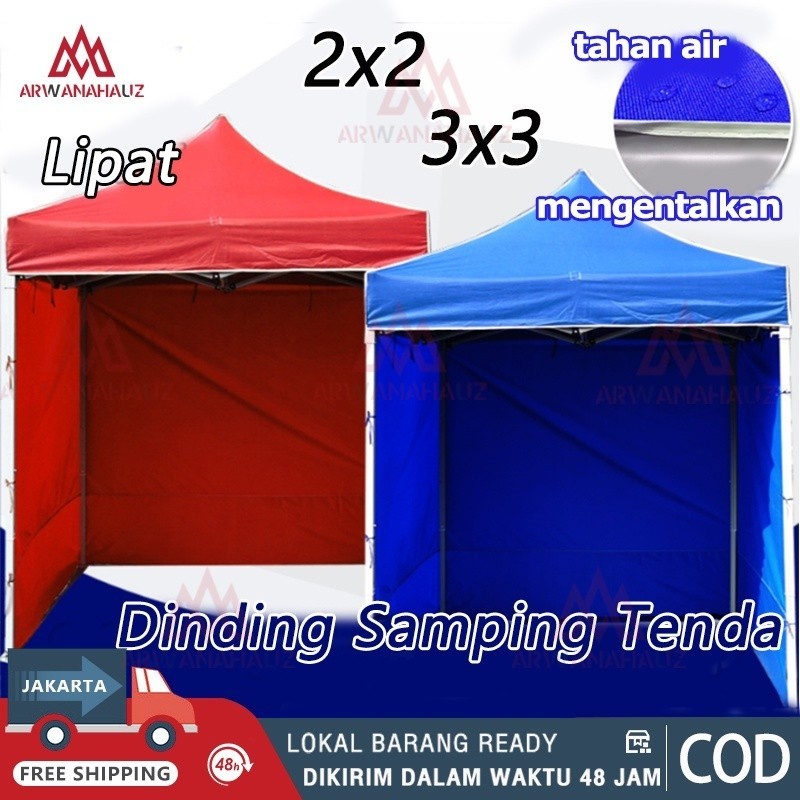 Tenda Lipat Kombinasi Mika / Polos AtapTenda Lipat 3x3 2x2  TIRAI TENDA LIPAT DINDING TUTUP SAMPING 