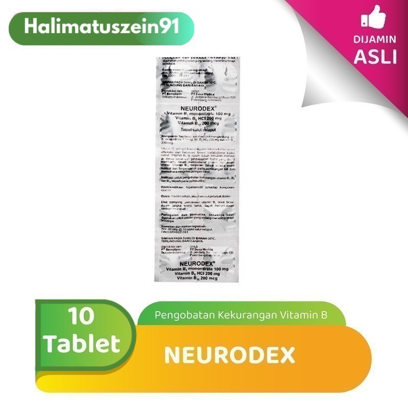 Neurodex untuk Pengobatan Kekurangan Vitamin B (10 Tablet)