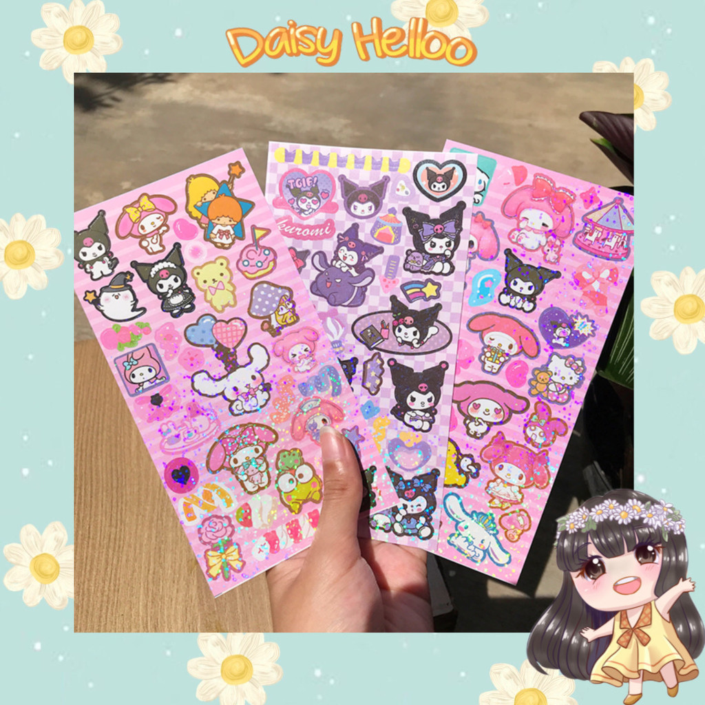 

Stiker 1 Lembar Sanrioo Efek Blink Aesthetic Sticker Korea Effect Rainbow Stationery Alat Tulis Anak Deco Lucu Bjm Banjar Banjarmasin DaisyHelloo