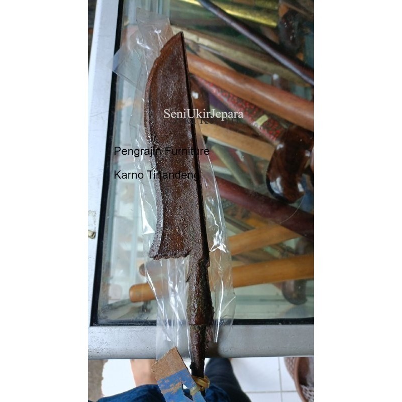 

wedung keris antik wilah baja keleng tebel kuat hrg KT antik murah