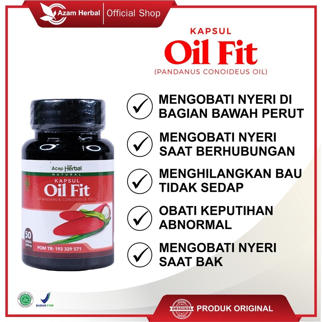 Obat Keputihan Abnormal Bau & Gatal Aman Untuk Ibu Hamil Oil Fit Asli Herbal Alami(GRATIS ONGKIR) Or