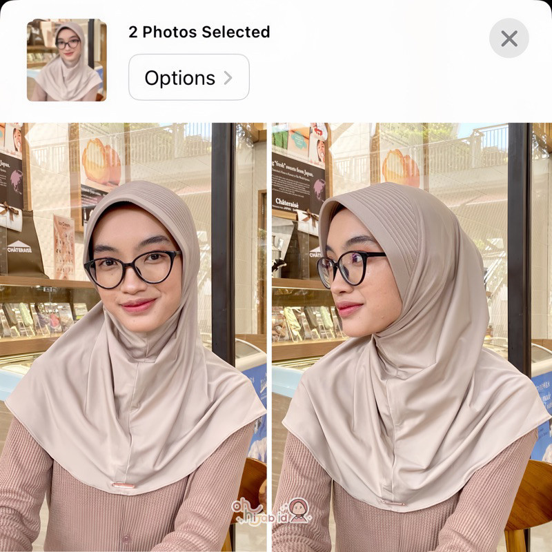 LESTARY HIJAB- Bergo jersey Size M | Bergo pet lebar tebal | Bergo sekolah | Bergo sehari-hari MIRIP