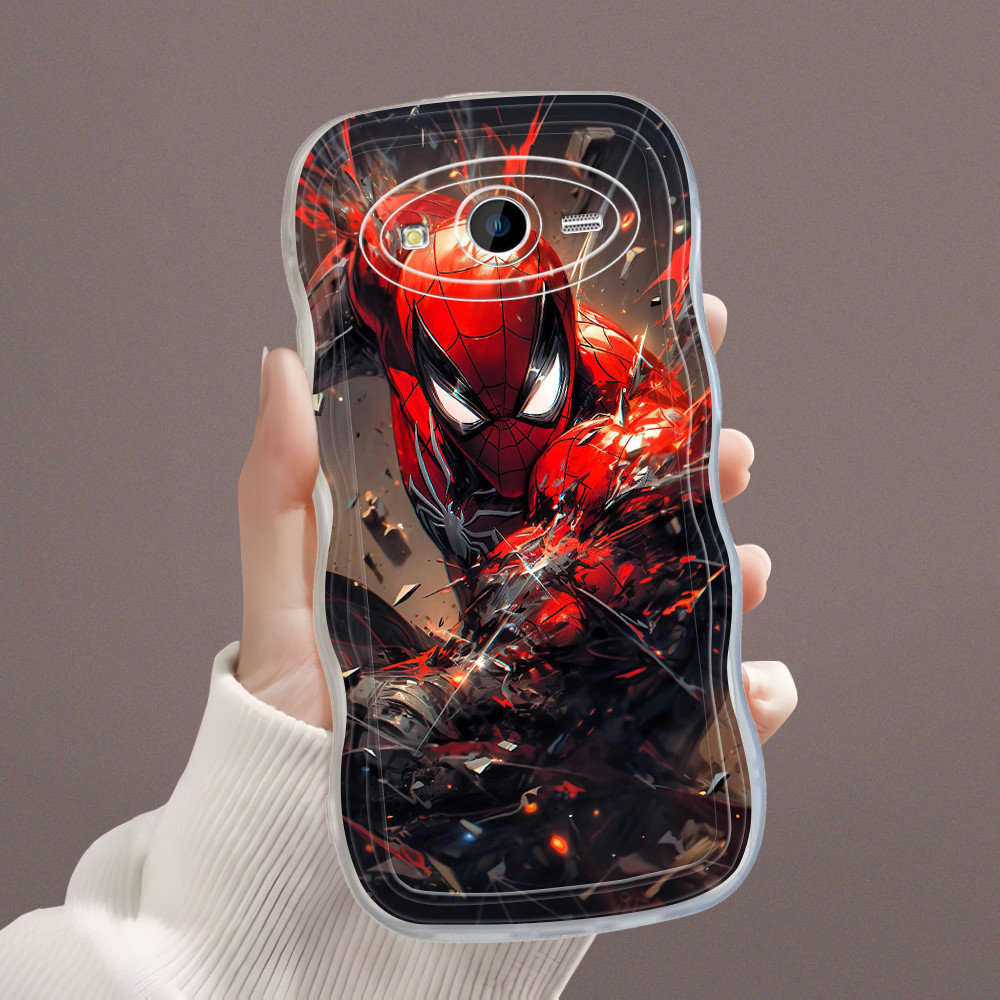 Casing Hp Untuk Compitable With Samsung J7 2015 Core J700 Softcase Handsome SpiderMan Phone Case Sof