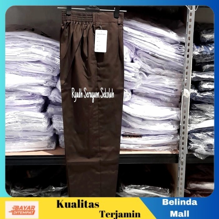 

⭐COD⭐ MURAH Celana Sekolah Pramuka Panjang Pinggang Karet SD/SMP/SMA 24 25