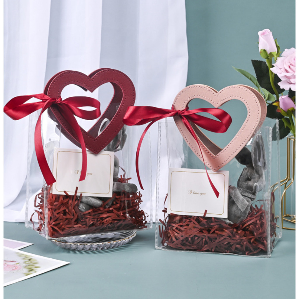 

Goodie Bag / PVC Bag / Leather Handle / Tas Hampers / Tas Hologram PVC / Souvenir Bag