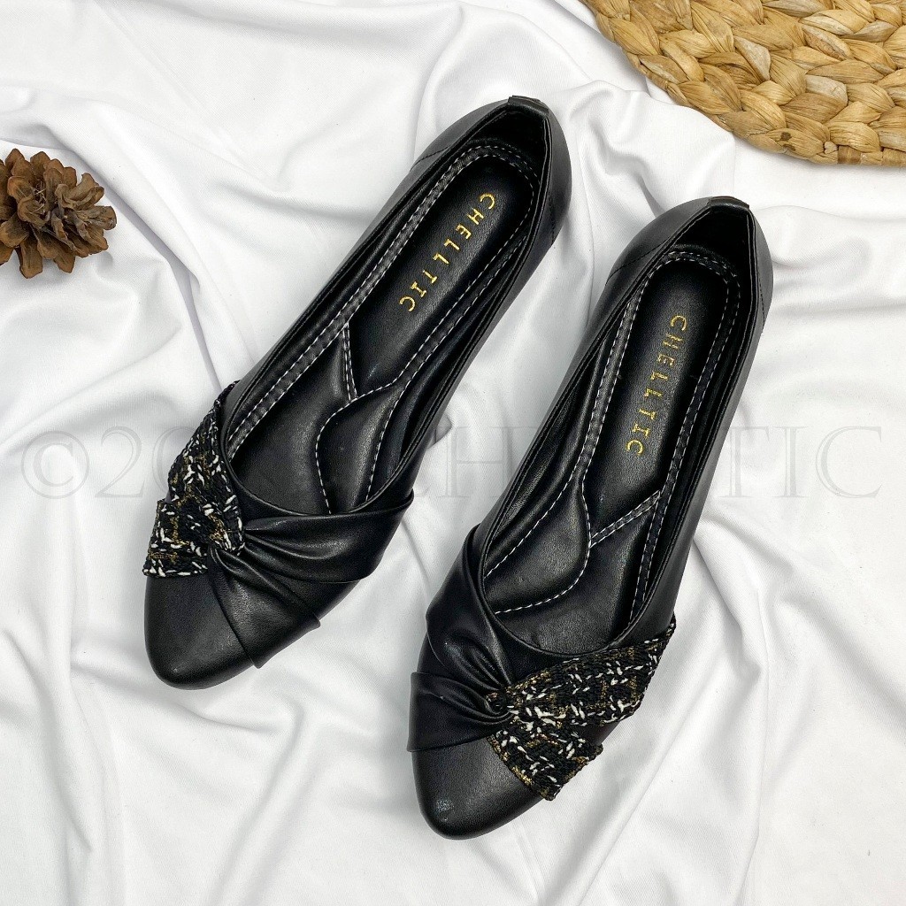 CHELTIC flatshoes wanita|sepatu balet|sepatu flat shoes Kekinian pansus Cewek|Selop Wanita Ballerina