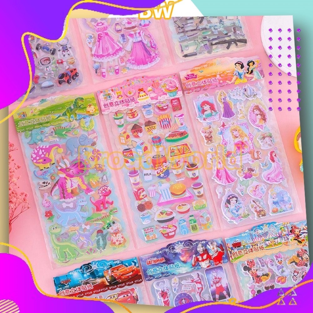 

Stiker Timbul Random/ Stiker Mainan Anak Timbul / Stiker Anak 3D/ Stiker Karakter / Stiker Mainan Anak Perempuan / Stiker Karakter Anak / Stiker Tempel