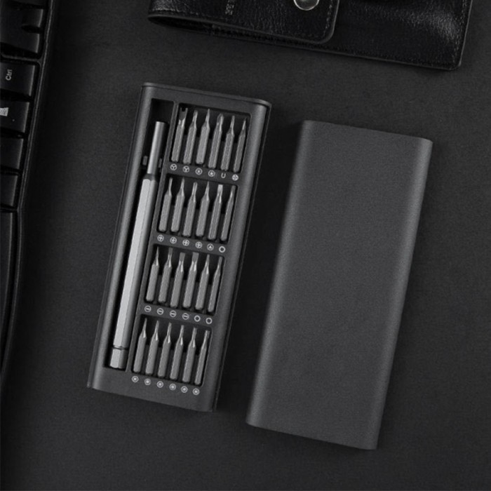 Obeng Set 24 Magnetic Premium Baut Kecil Reparasi HP Laptop Jam Tangan