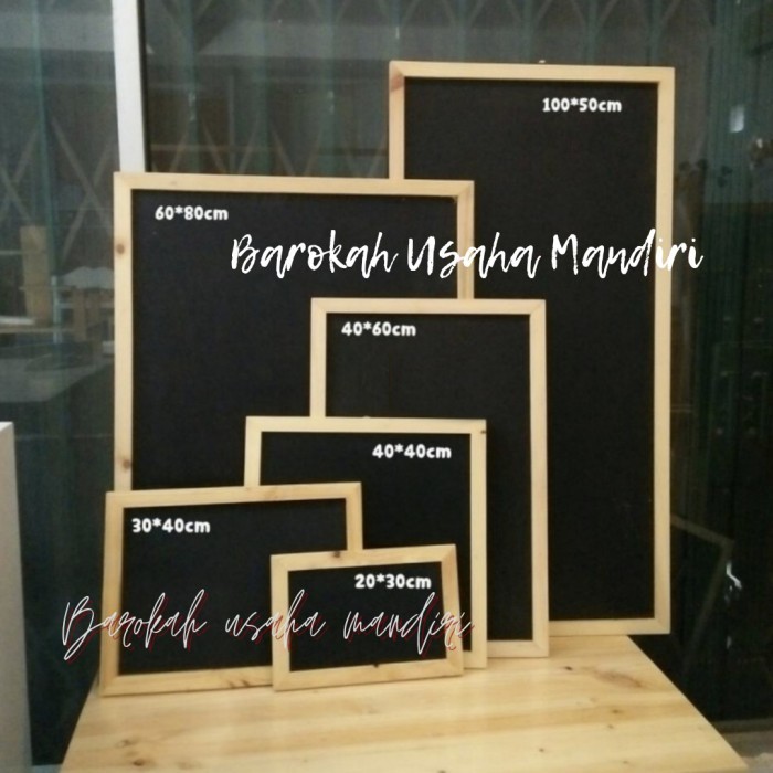 

chalkboard blackboard papan tulis gantung resto size 40x60cm