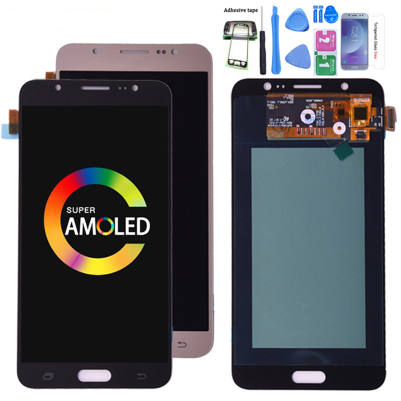 Original Super Amoled For Samsung Galaxy J7 2016 J710 SM-J710F J710M J710H  LCD Display And Touch Sc