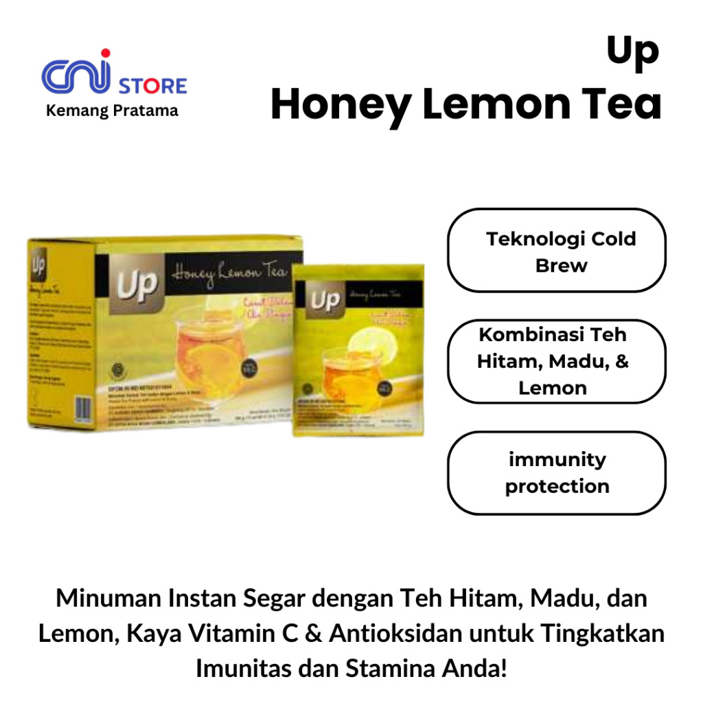 

Up Honey Lemon Tea CNI|Bubuk Minuman teh instan 15 sachet