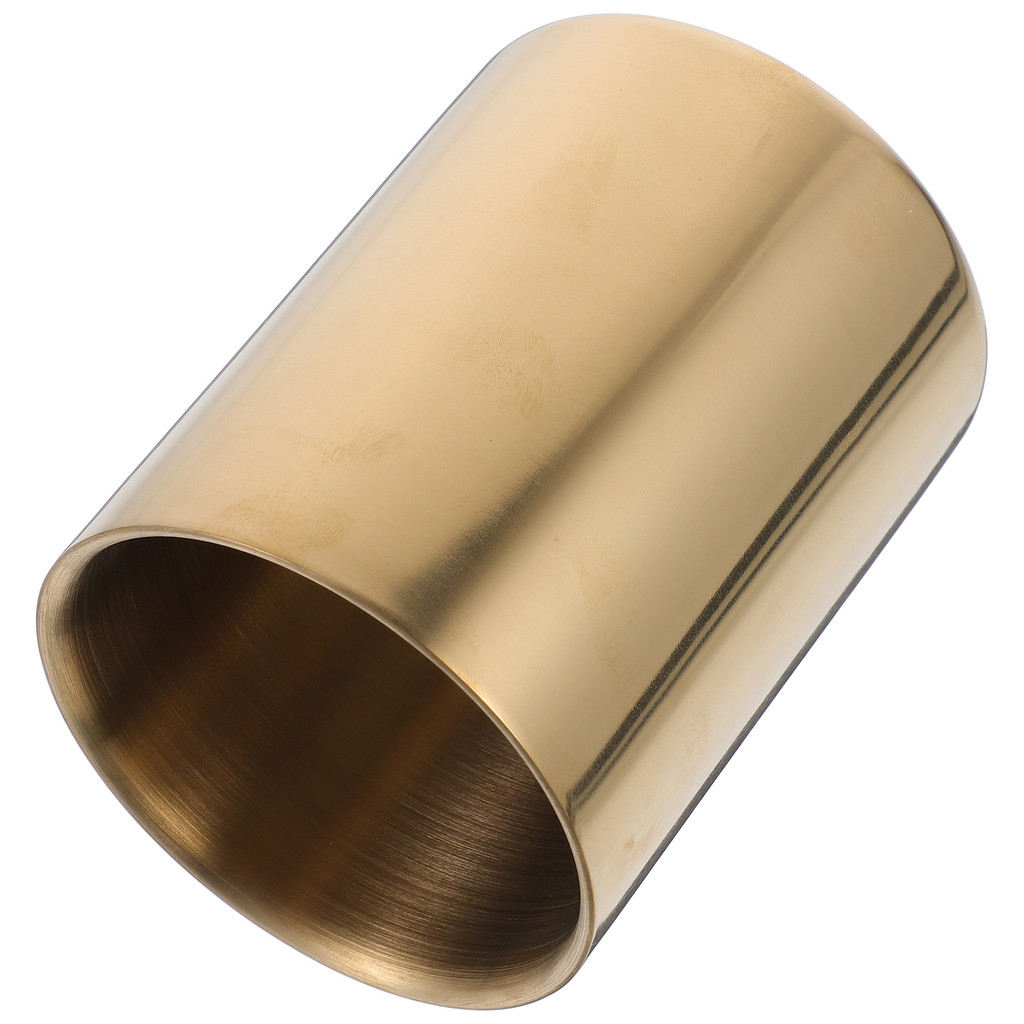 

Golden Pen Holder Nice for Desk Convenient Container Storage Organizer Drawer Office Marker Stainless Steel Pencil Metal