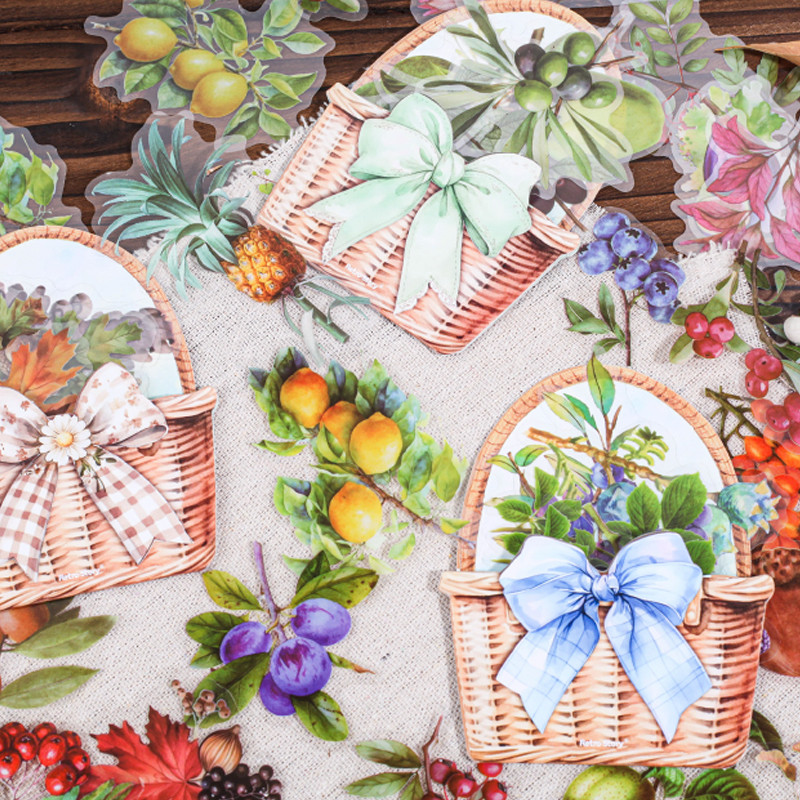 

Mr. Paper, 20pcs/pack, Fruit Nut Fruit Theme Sticker Pack, Student Ledger Scrapbook Diary Decoration Material Stickers