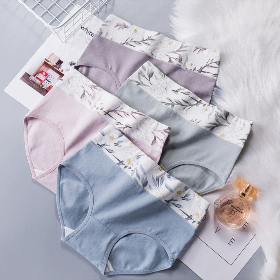 CIVETO CD92 Celana Dalam Wanita Premium Katun Lembut Flower and Leaf  Small until Big Size Women Cot