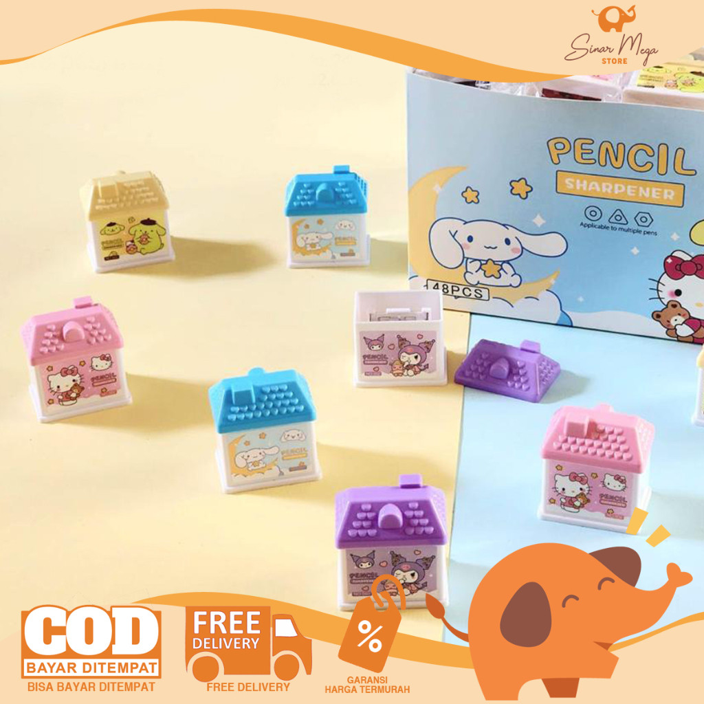 

Fancy Serutan 2 Lubang 002 / Sharpener Rautan Bentuk Sanrio Lucu