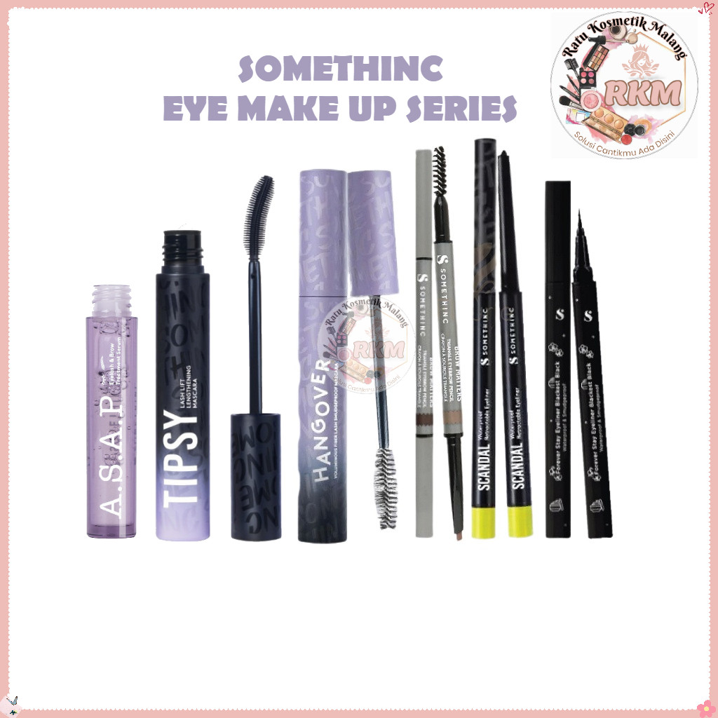 SOMETHINC Eyeliner Mascara Forever Stay | Hangover Fiber | Tipsy | ASAP Eyebrow Eye Maskara Serum
