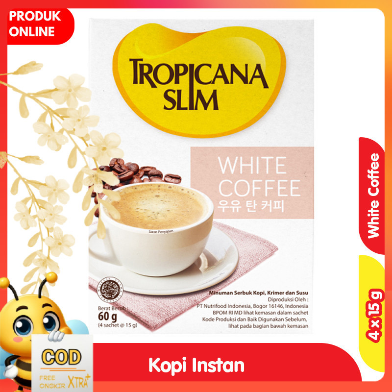 

Tropicana Slim Minuman White Coffee Sachet 4 x 15 g