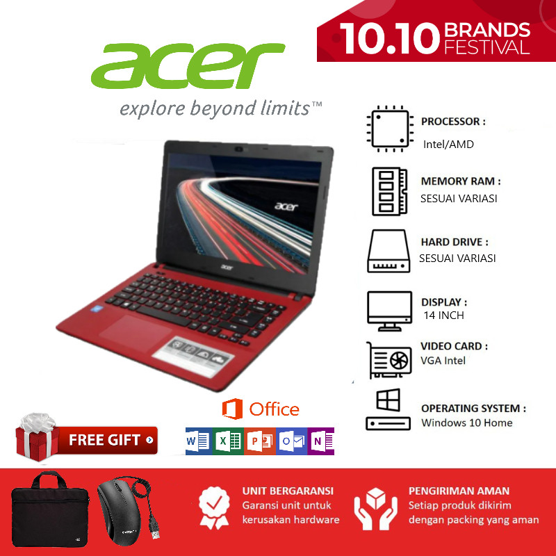 Laptop ACER ES1-432 14inch RAM 8GB SSD 512GB