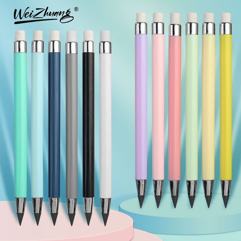 

Eternal Pencil Set Macaron For Kids Cute Pens Painting Art Infinity Pencils Tips Stationery School Office Supplies