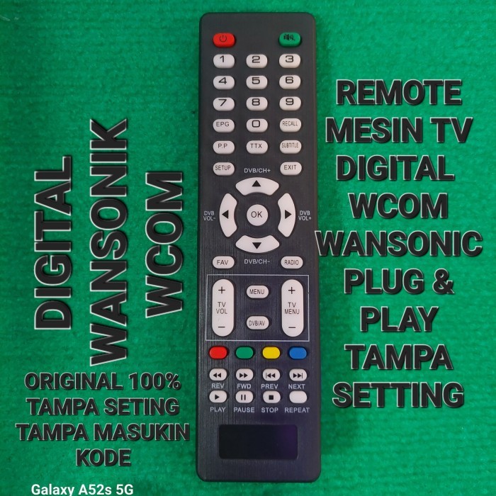 BSM REMOTE MESIN TV DIGITAL CHINA WANSONIC WCOM W COM WANSONIK DVB STB