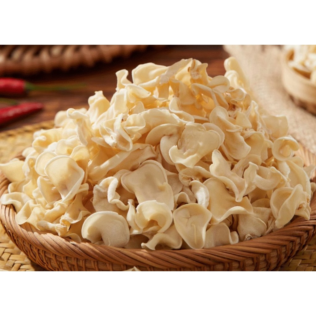 

Jamur Putih Giok Bai Yu Mu Er 500gram
