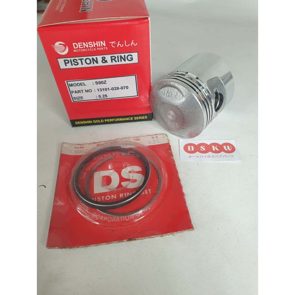 Piston & Ring Oversize 25 Honda 90 | 90Z | S90Z Denshin