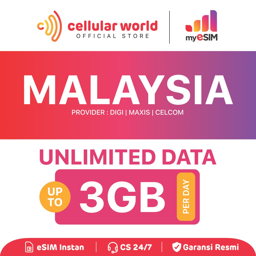 myESIM Malaysia | Unlimited Data | eSIM Roaming | Internet Roaming