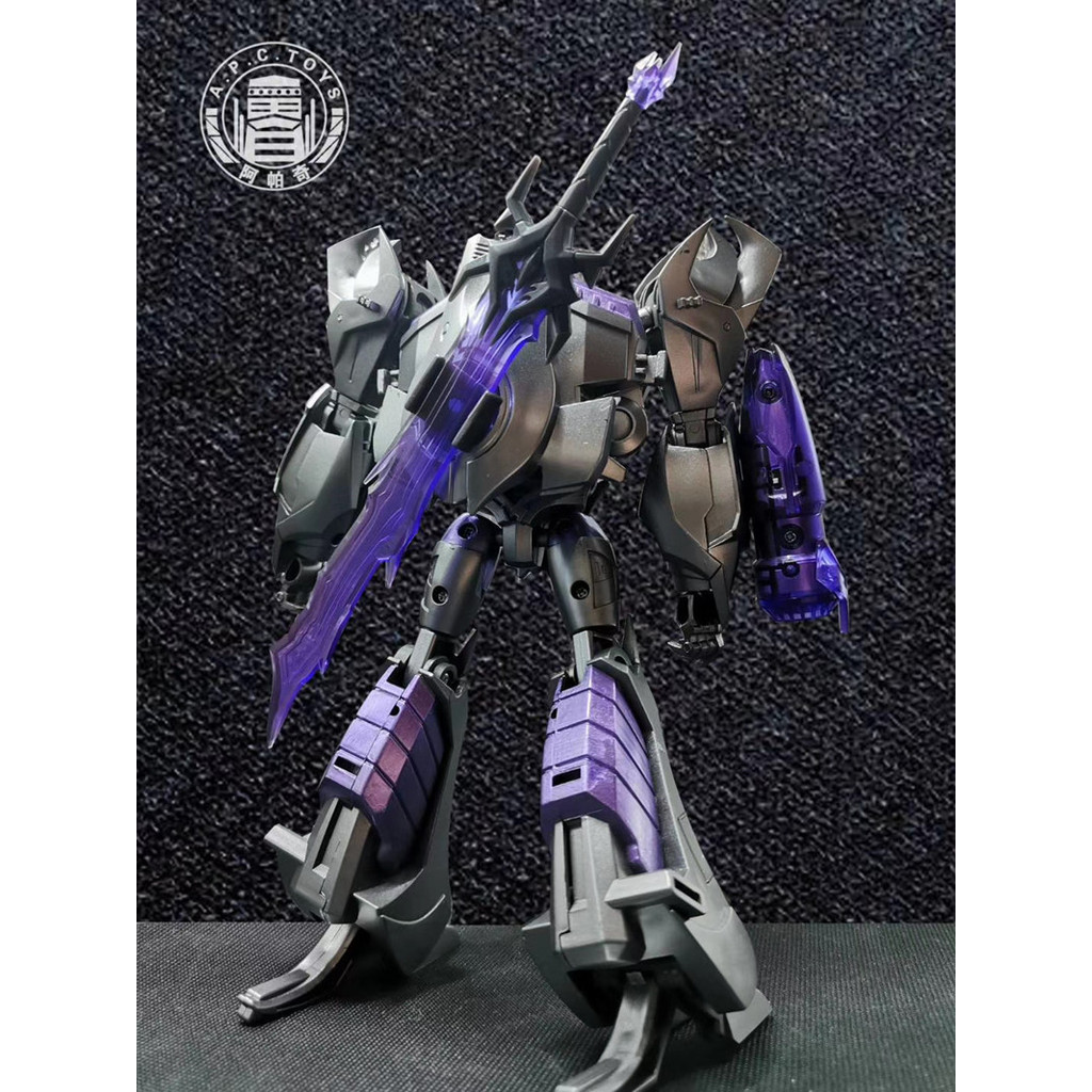 Transformation Toy Painted with Metallic Silver Paint APC TOYS Apache's Dark Leader: TFP Leader's Pr
