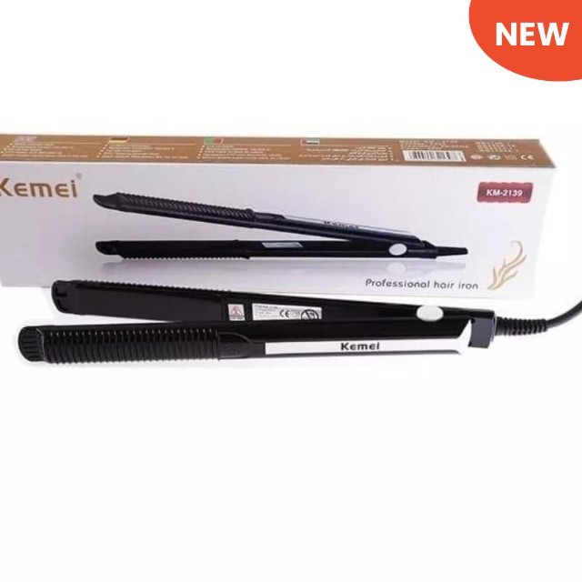 Catokan Rambut Kemei ORIGINAL 2 in 1 Pelurus dan Curly - Kemei 2139 / CATOKAN