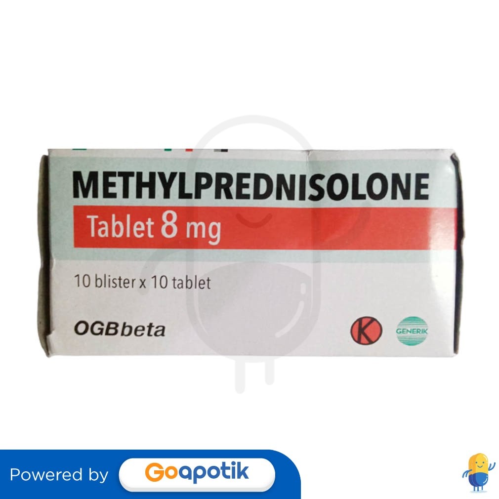 Methylprednisolone Ogb Beta 8 Mg Box 100 Tablet