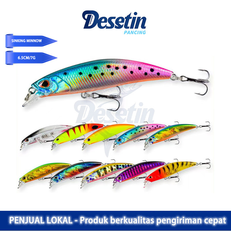 Sinking Minnow 6.5cm/5g Lure Fishing Bait Set Tackle Lure For Fishing Swim Bait Lure Hook Fishing
