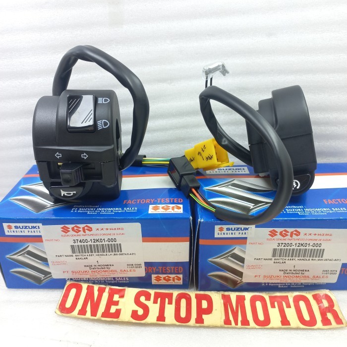 SAKLAR SET KIRI KANAN SUZUKI SATRIA FU FI 12K01 INJEKSI FU FI ORIGINAL - KIRI