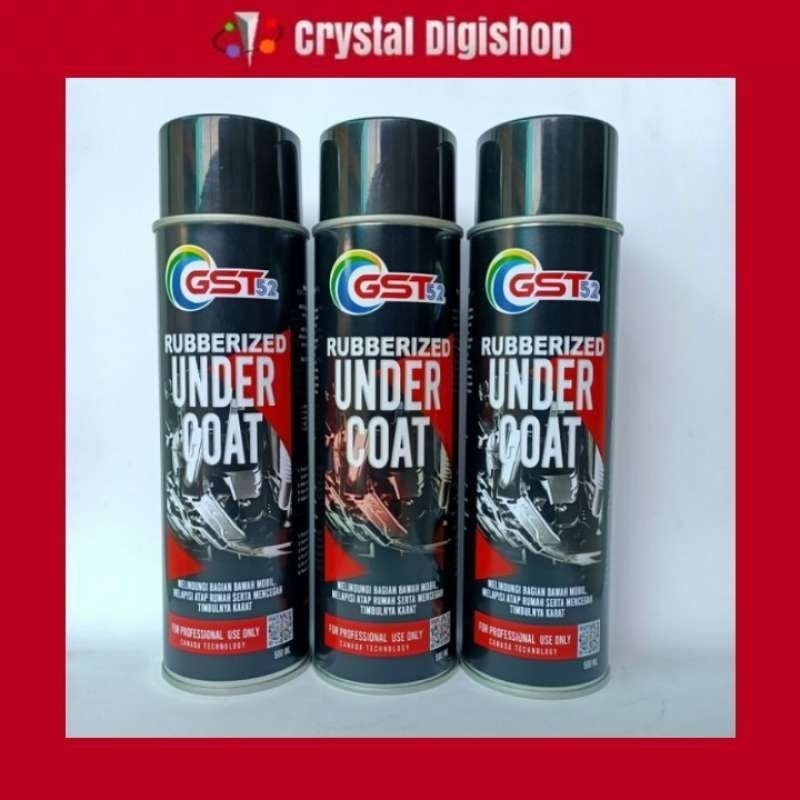 GST52- RUBBER UNDERCOAT 500ml Cat pelapis anti karat plingkut kolong mobil