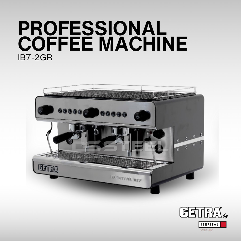 GETRA Professional Coffee Machine Iberital IB7-2GR / Mesin espresso Iberital/ IB7 2G