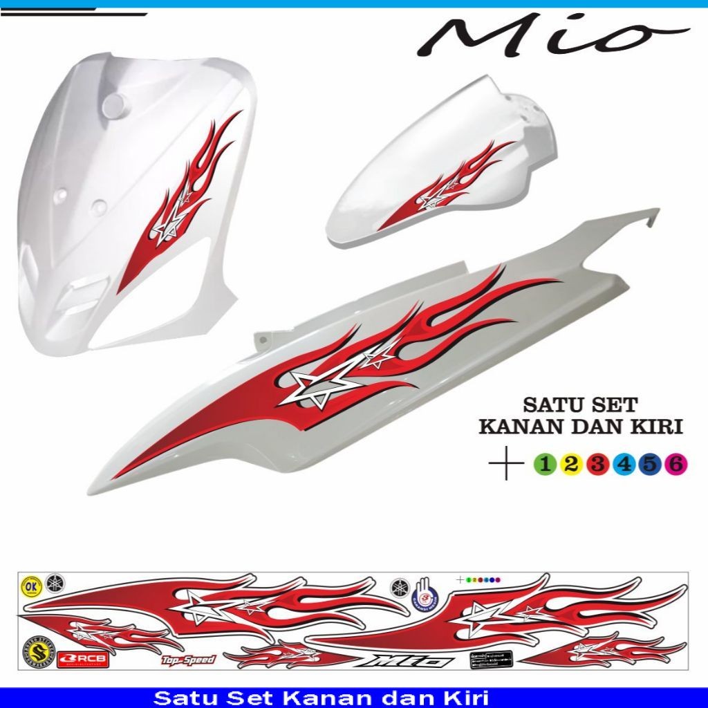 STRIPING VARIASI MIO POLET STRIPING MIO Variasi racing