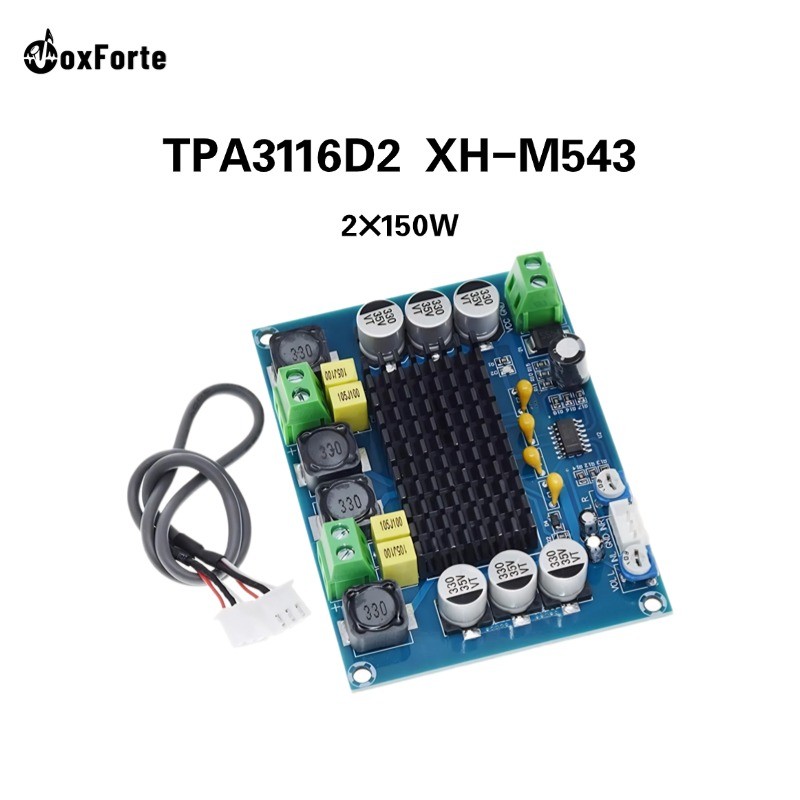 Voxforte TPA3116D2 XH M543 2X120W TPA3116D2 POWER AMPLIFIER CLASS D KELAS D 12 - 24 V DC