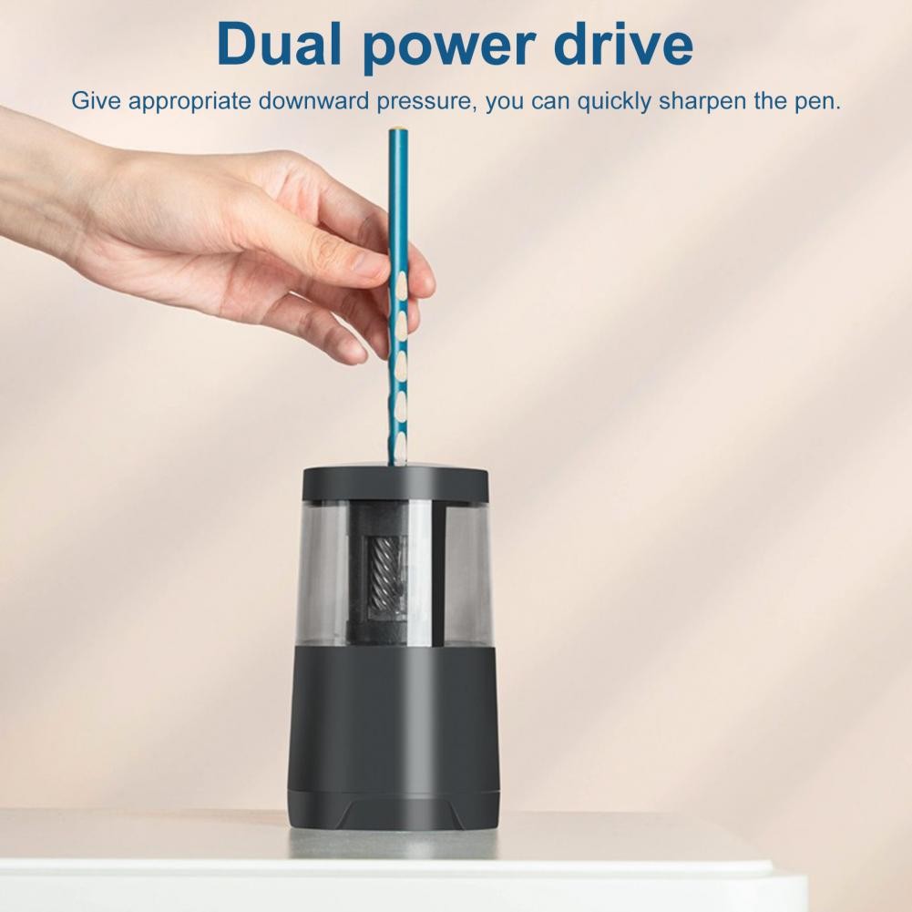 

Automatic Sharpener Super Sharp Heavy Duty Stationery Student Electric Colored Pencils Sharpener For School Afiadores De Lápis